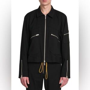 RHUDE | Men’s Sambac Solid Zip Up Jacket Size: Medium